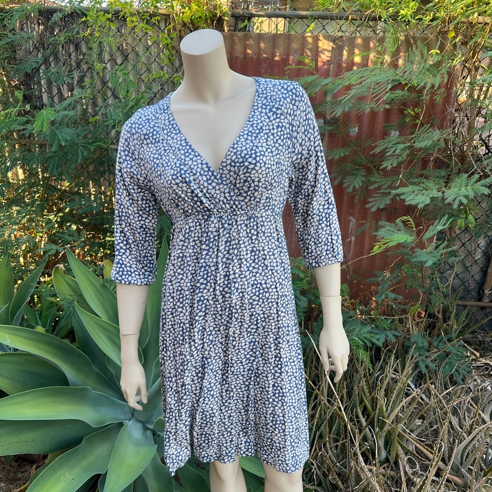 Boden Navy and White Floral Dress - Picture 2 of 11